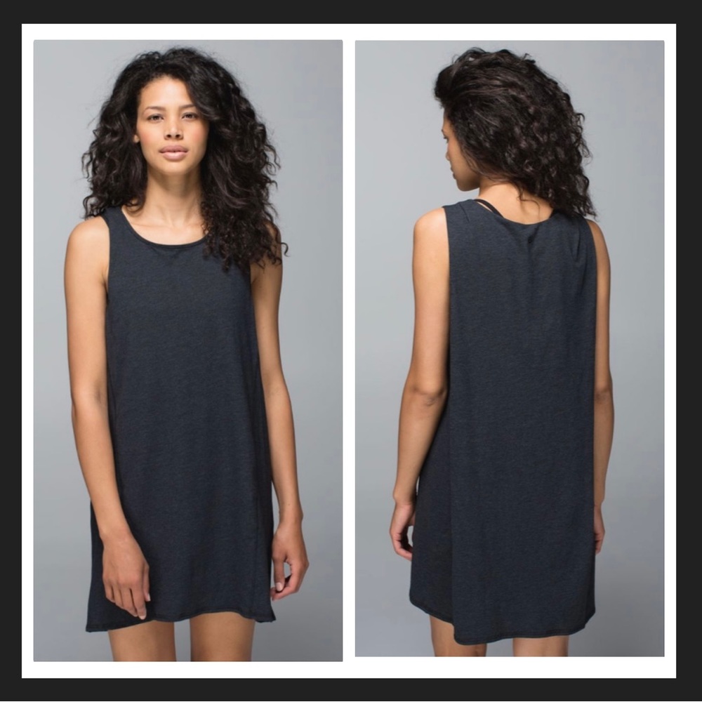 Lululemon Salutation To Savasana Dress Heathered Black